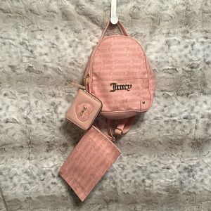 Juicy Couture NWOT Backpack Wristlet and Wallet